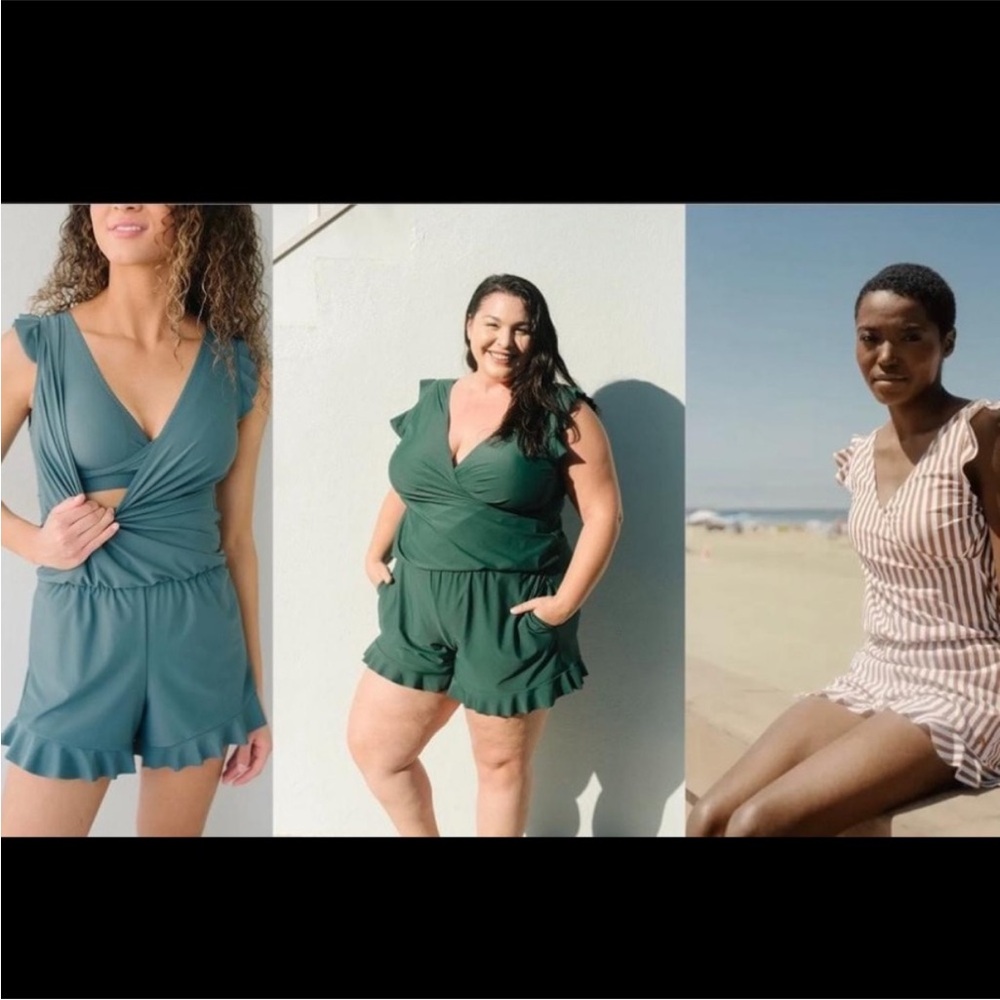 Stylish swim romper